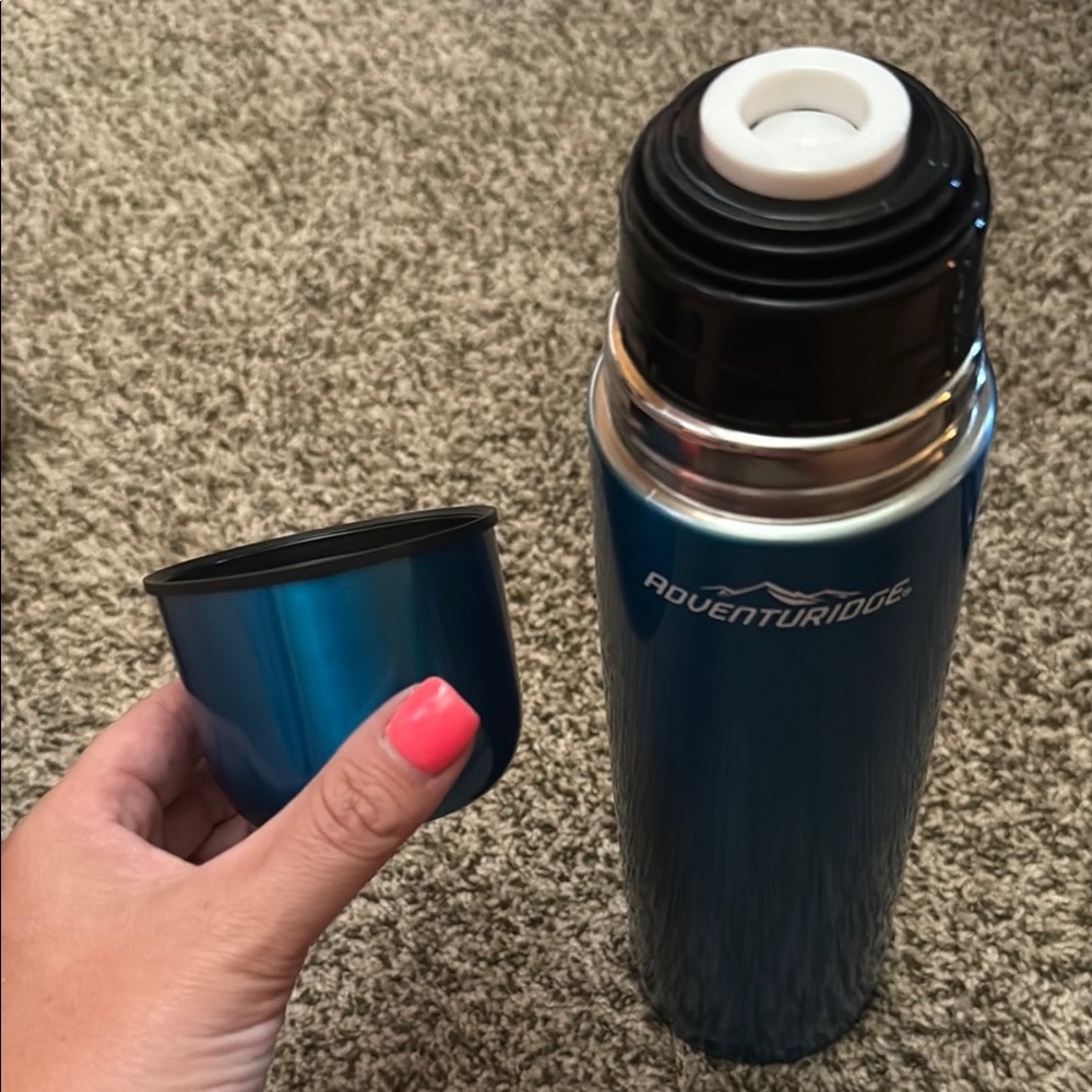 Blue Stainless Steel Thermos - Picture 2 of 2